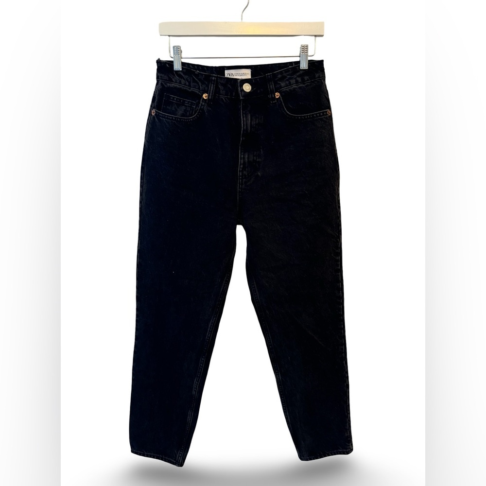 Zara Midnight Black Straight Leg Jeans